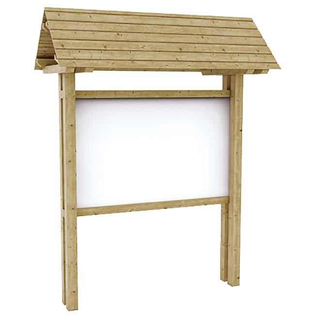 Panneau information avec toit - H. 100 X 100 cm