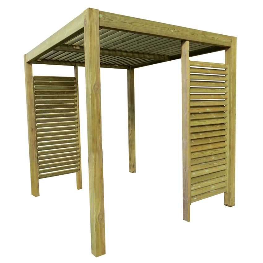 Pergola Pinède - Pin autoclave classe IV - 3 X 3 m