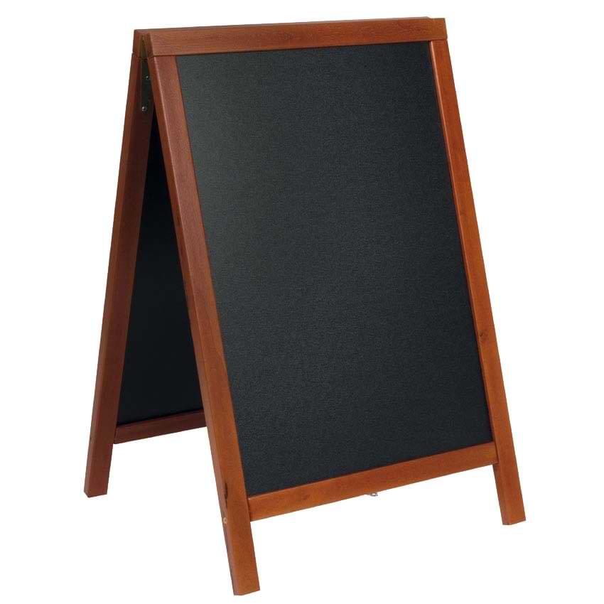 Chevalet trottoir Deluxe H. 85 X L. 55 cm - Acajou