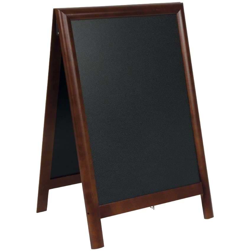 Chevalet trottoir Deluxe H. 85 X L. 55 cm - Marron foncé