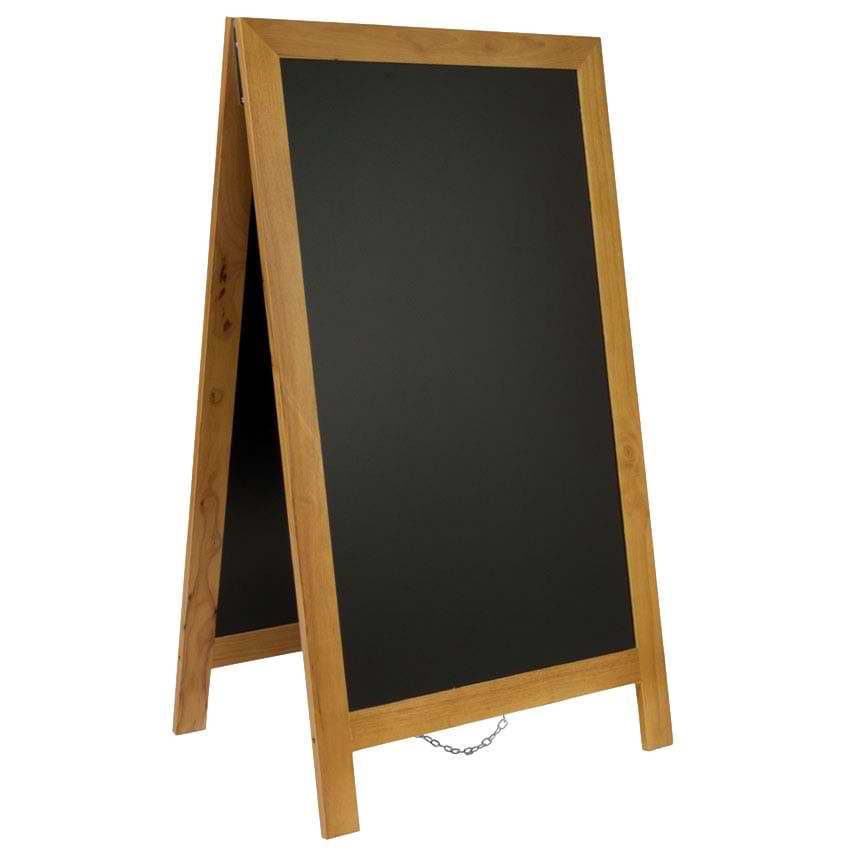 Chevalet trottoir Deluxe H. 70 X L. 125 cm - Teck