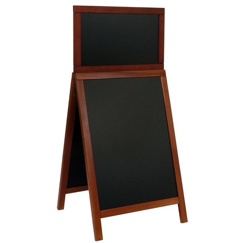 Chevalet trottoir Deluxe H. 120 X L. 55 cm - Acajou