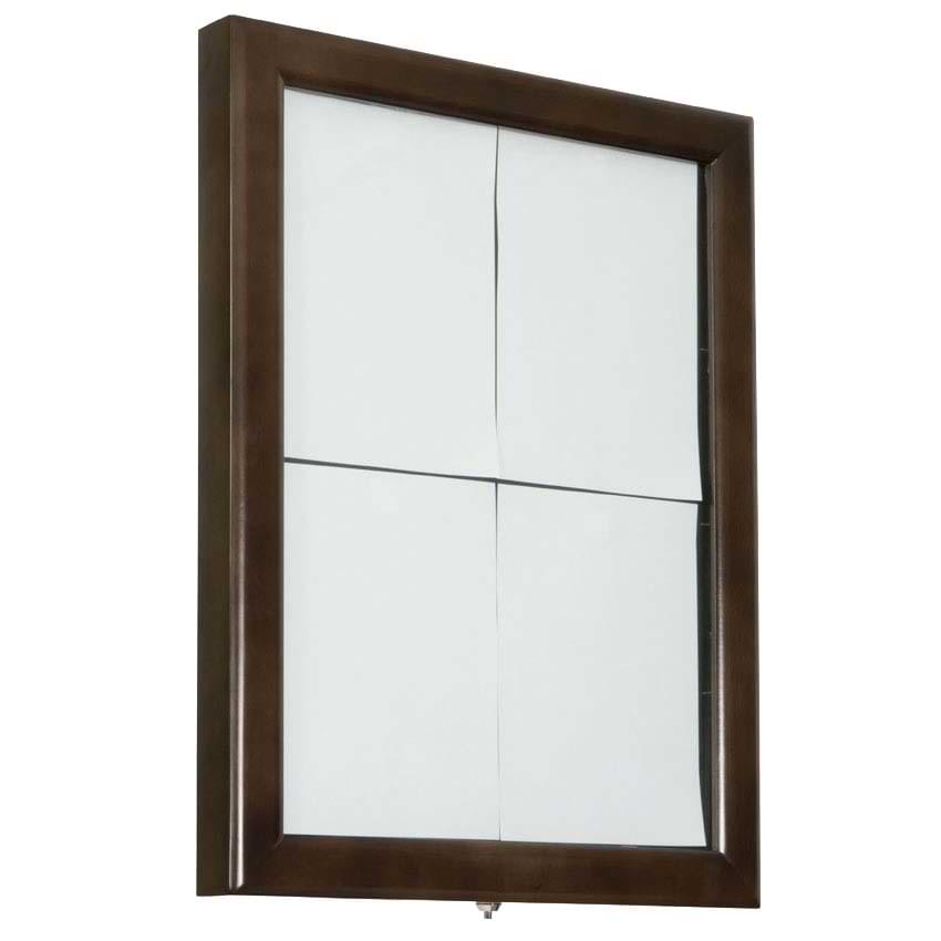 Vitrine porte-menu Bois - 4 X A4 - 69,5 X 53,3 cm - Marron foncé