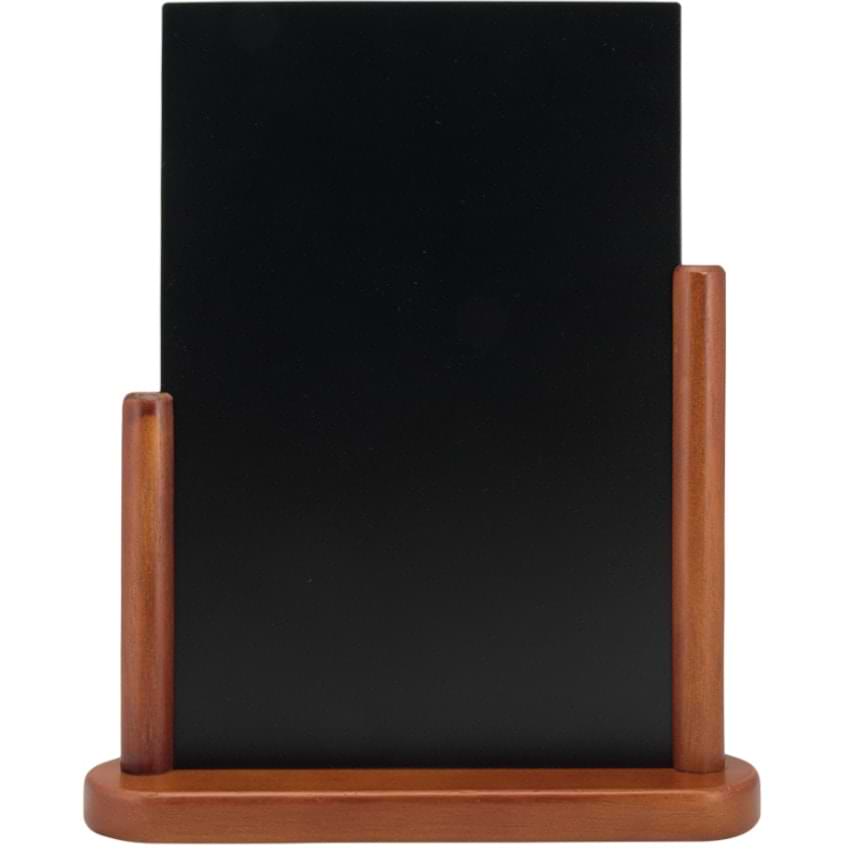 Menu de table en ardoise A5 - Teinte acajou