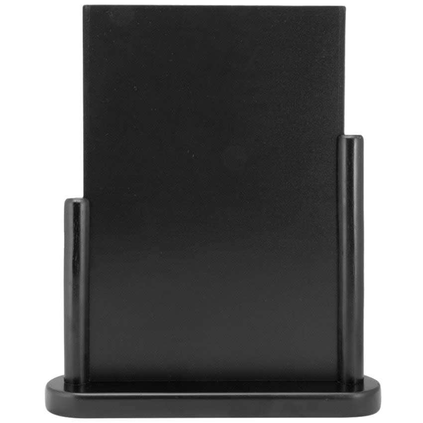 Menu de table en ardoise A5 - Noir laqué