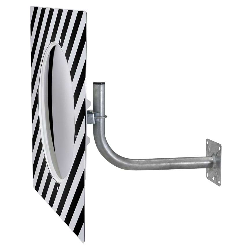 Option : Platine de fixation murale pour miroir