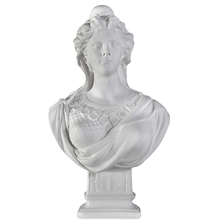 Buste de Marianne Républicaine classique - Blanc