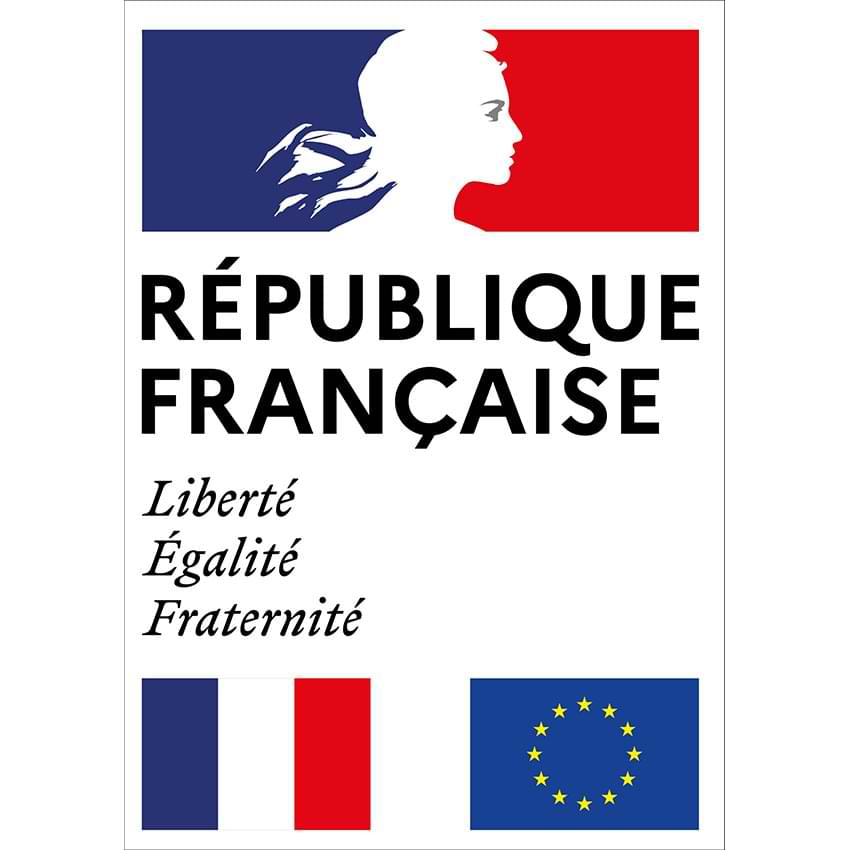 Plaque République française - A3 - 297 x 420 mm - Verticale
