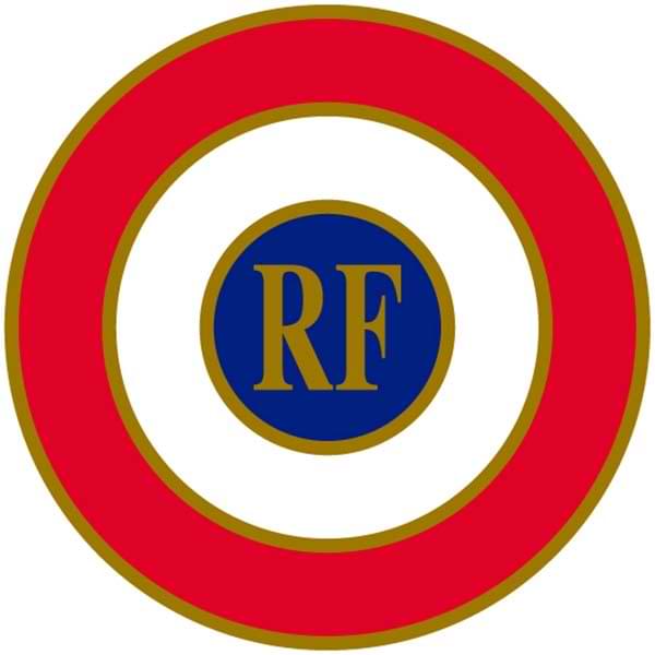 Cocarde de voiture électrostatique D. 94 mm - Tricolore RF