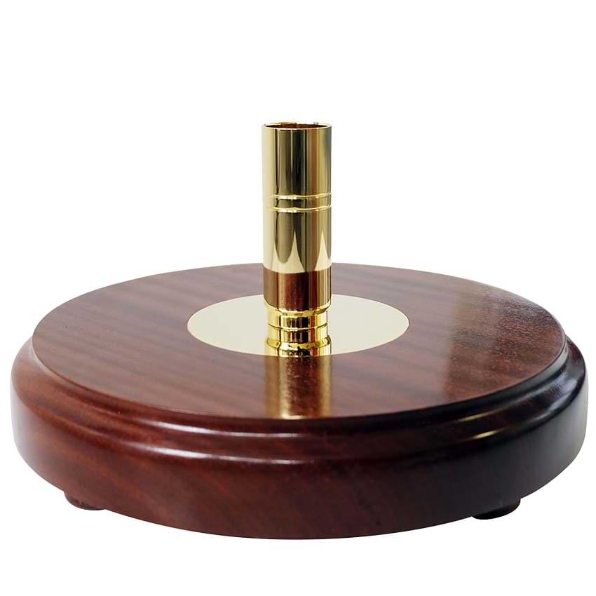 Pied porte-drapeau bois - 1 place