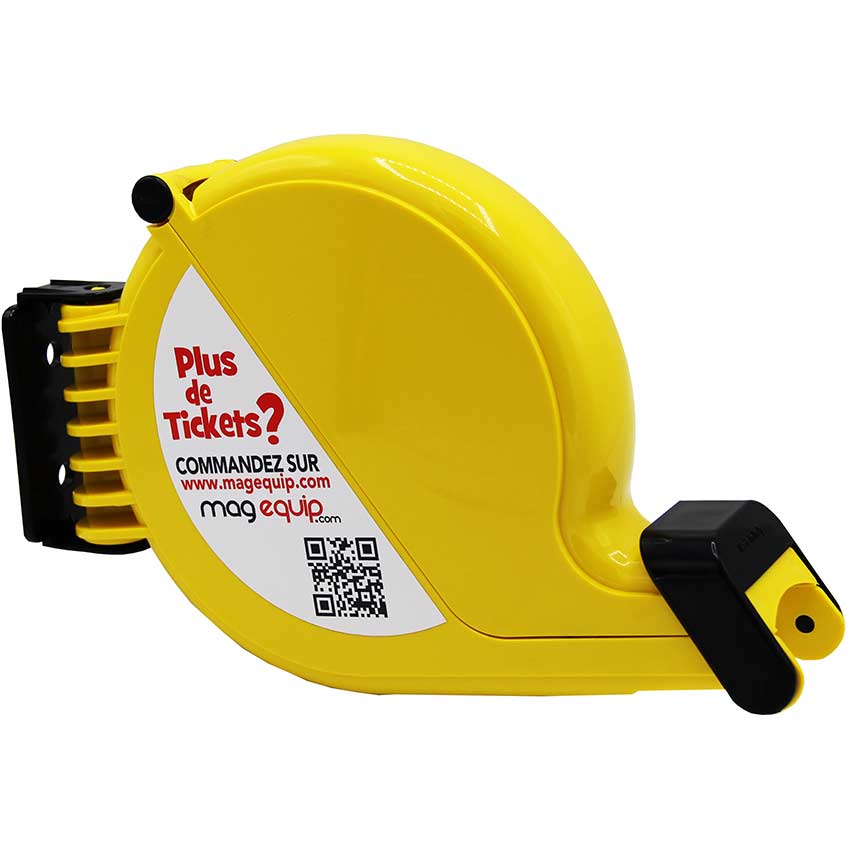 Distributeur tickets attente escargot - Jaune