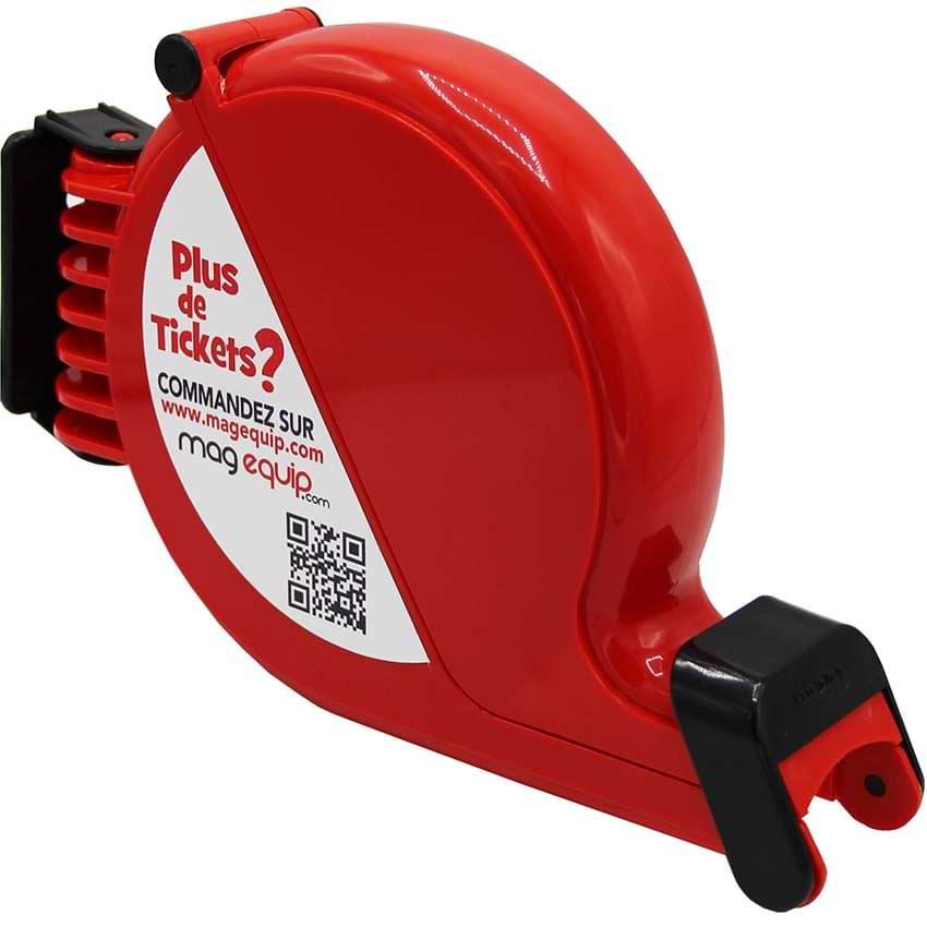 Distributeur tickets attente escargot - Rouge