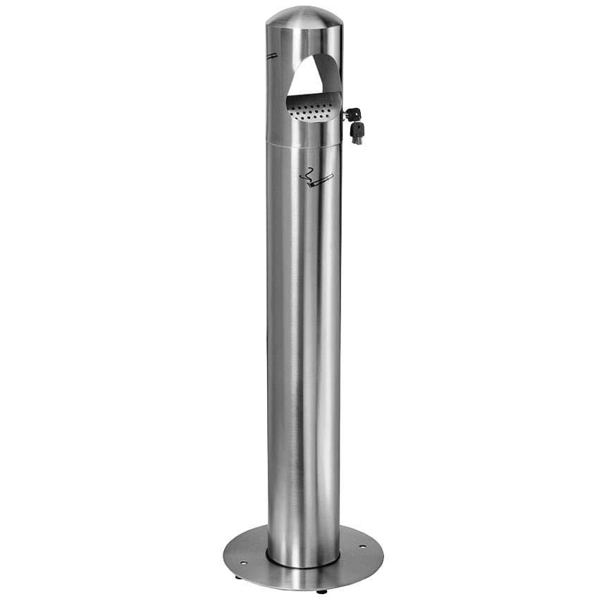 Cendrier colonne 4 litres - Inox brossé