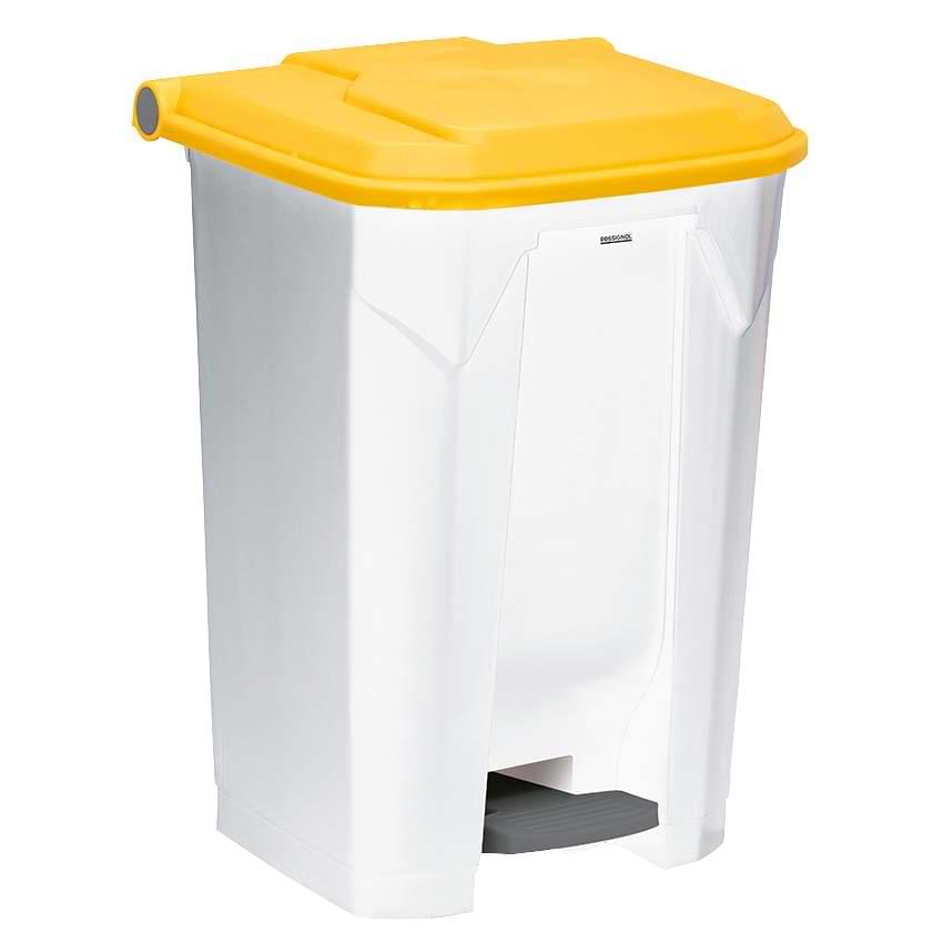 Container à pédale Utilo 80L - Couvercle Jaune