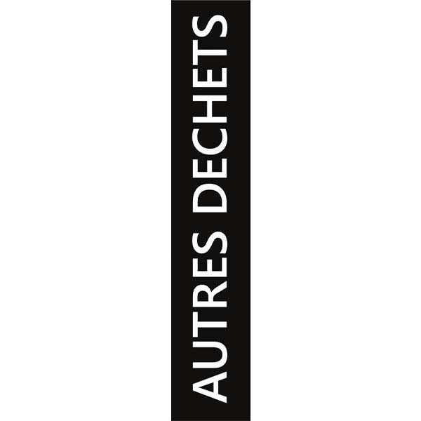 Option : Sticker lettres blanc - Autres déchets