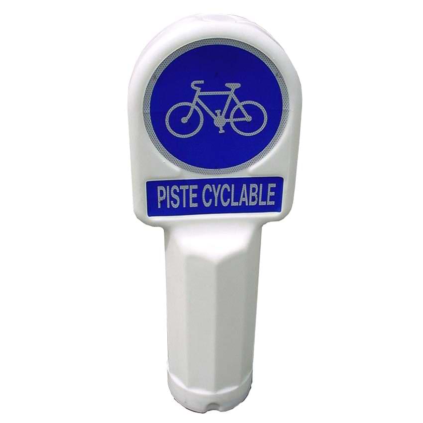 Panneau de police autorelevable D. 450 mm - Piste cyclable B22a