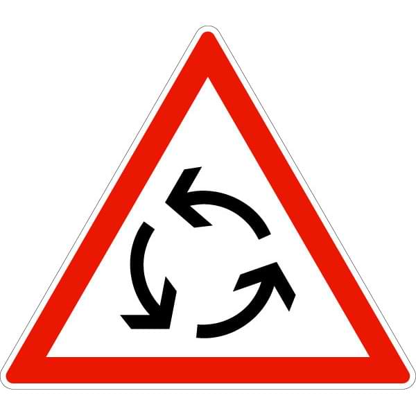 Panneau routier AB25 - 500 mm - Classe 1