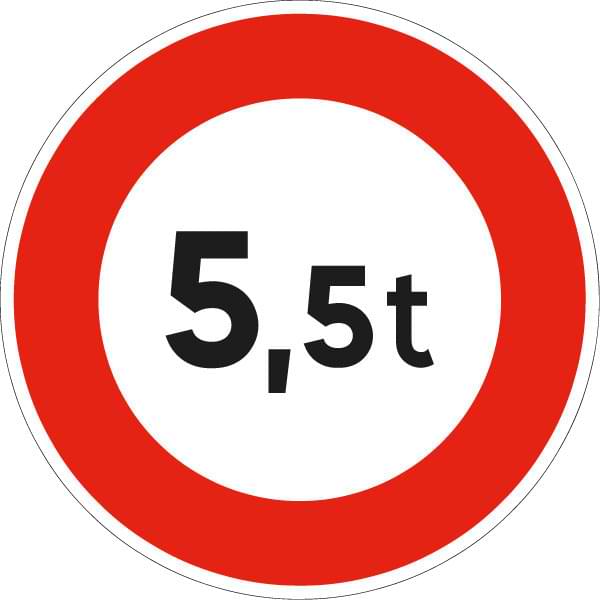 Panneau routier B13 - 850 mm - Classe 1