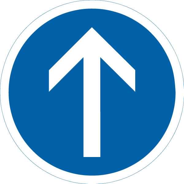 Panneau routier B21b - 450 mm - Classe 2