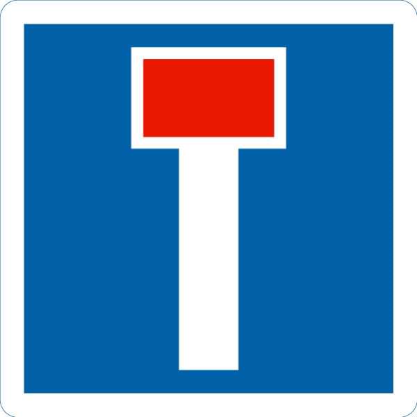 Panneau routier C13a - 500 mm - Classe 1