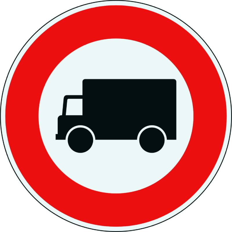 Panneau routier B8 - 450 mm - Classe 2