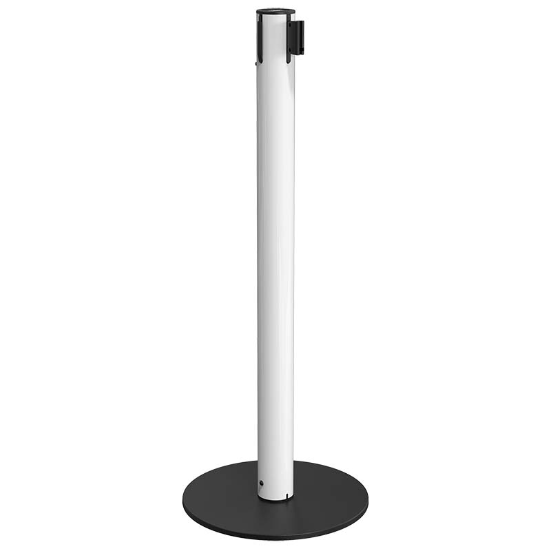 Poteau à sangle Eco-Line 3 m - Blanc RAL 9003