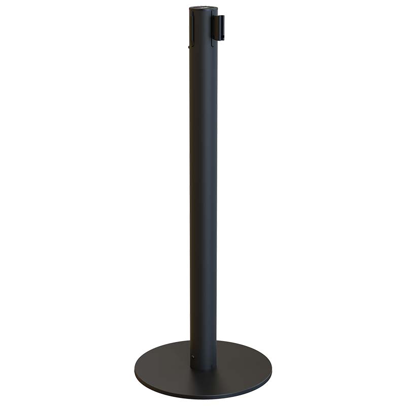 Poteau à sangle Eco-Line 3 m - Noir RAL 9005