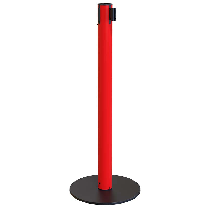 Poteau à sangle Eco-Line 3 m - Rouge RAL 3020