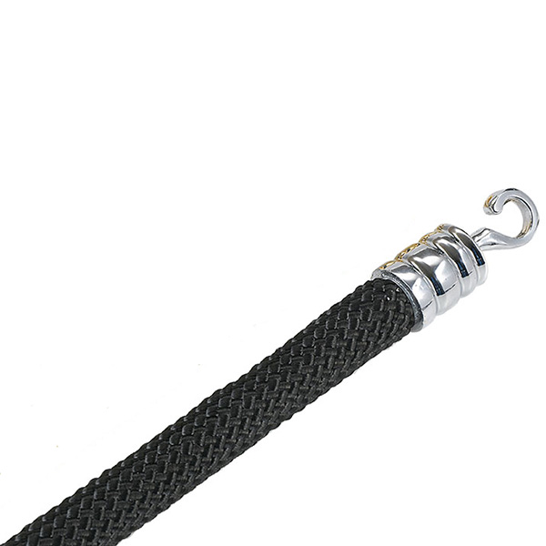 Cordon pour poteau Design 2 m - Crochets chromés