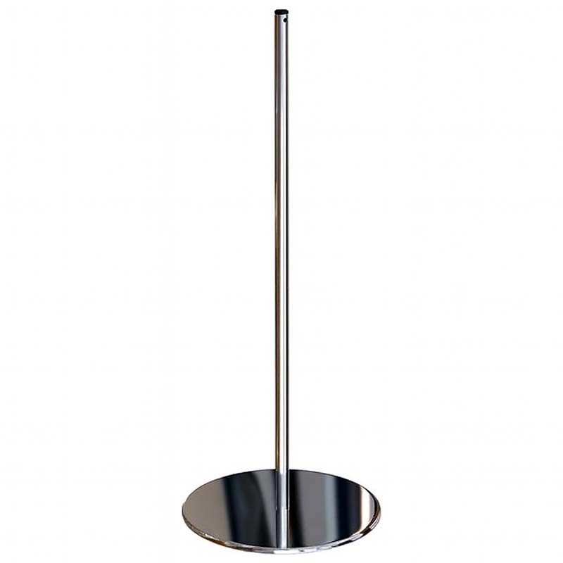 Poteau à cordon Slim Dual Line H. 90 cm - Inox brillant
