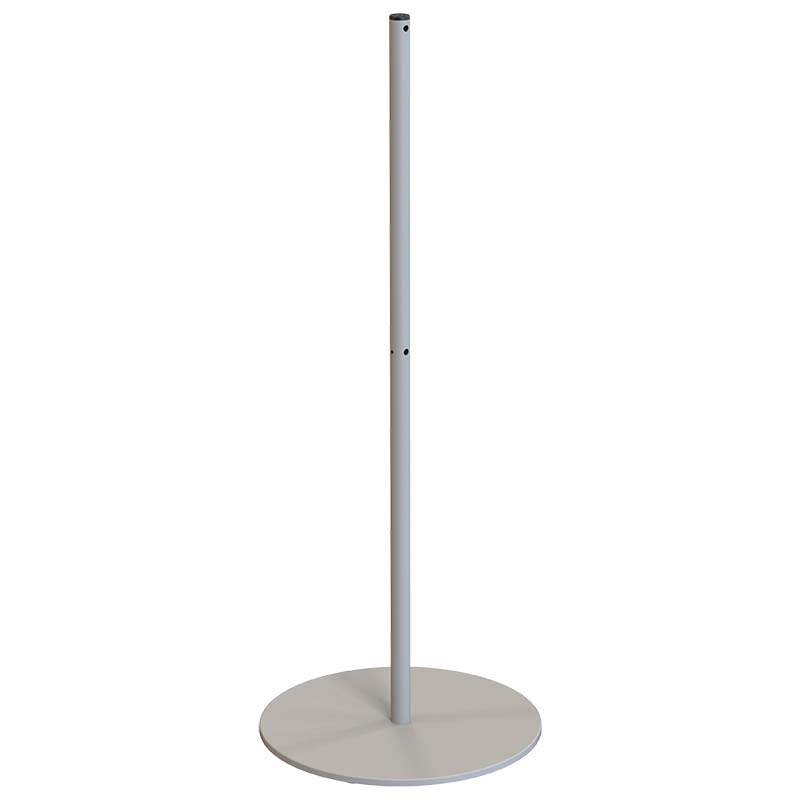 Poteau à cordon Slim Dual Line H. 90 cm - Gris RAL 7035