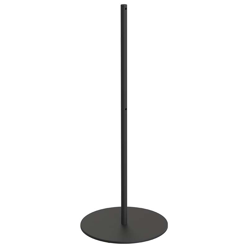 Poteau à cordon Slim Dual Line H. 90 cm - Noir RAL 9005
