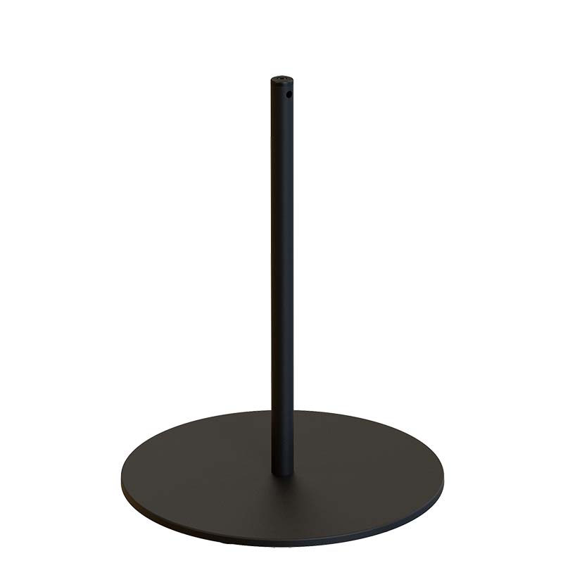 Poteau à cordon Slim Mini Line H. 45 cm - Noir RAL 9005