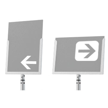 Panneau d'information A4 pour Slim-Line (Avec protection de visuel)