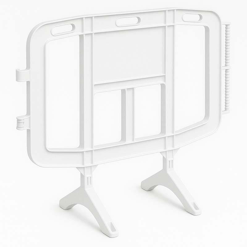 Barrière de sécurité EasyBar - L. 126 cm - Blanc RAL 9003