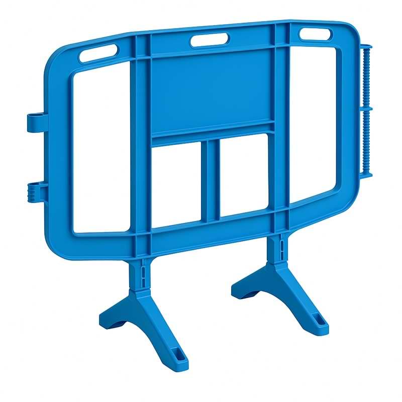 Barrière de sécurité EasyBar - L. 126 cm - Bleu RAL 5012