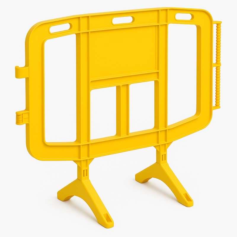 Barrière de sécurité EasyBar - L. 126 cm - Jaune RAL 1018