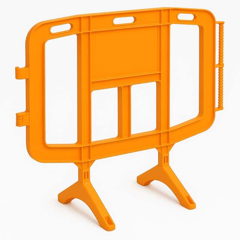 Barrière de sécurité EasyBar - L. 126 cm - Orange RAL 1018