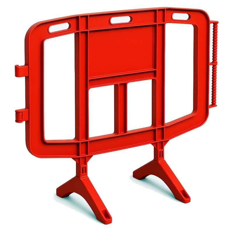 Barrière de sécurité EasyBar - L. 126 cm - Rouge RAL 3028