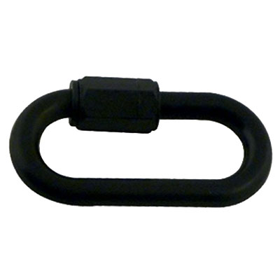 Maillon rapide à visser 6 mm - Jeu de 4 pièces - Noir (Conditionnement 5 X 4 maillons)