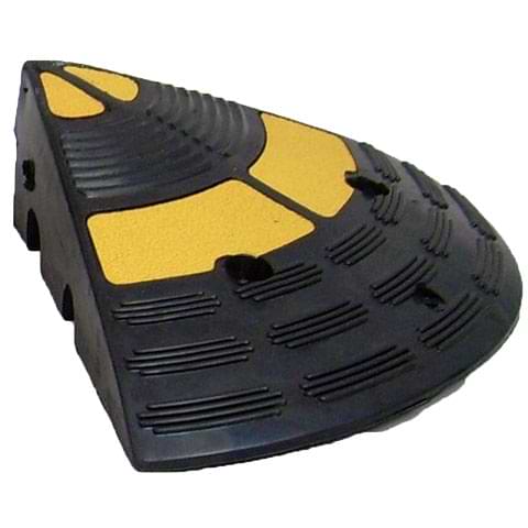 Terminaison rampe d'accès caoutchouc - H. 150 X L. 360 X P. 360 mm