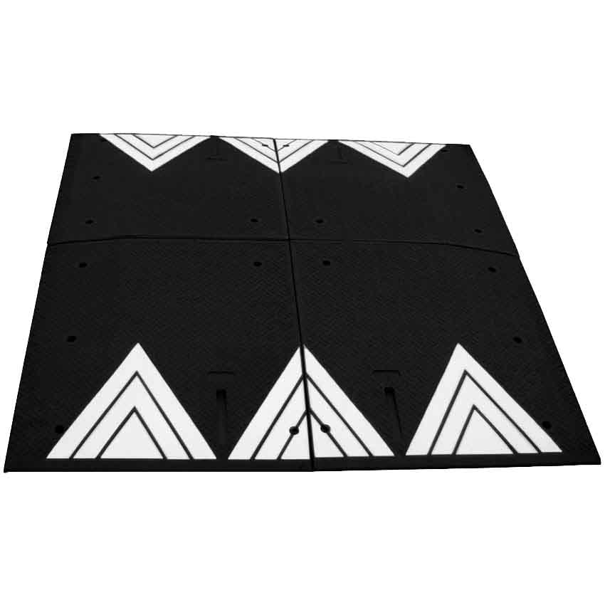 Coussin ralentisseur berlinois 4 éléments - Noir