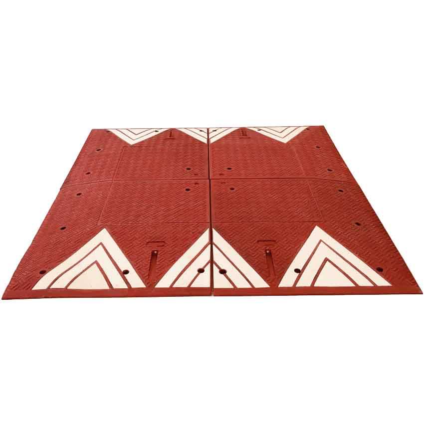 Coussin ralentisseur berlinois 4 éléments - Rouge