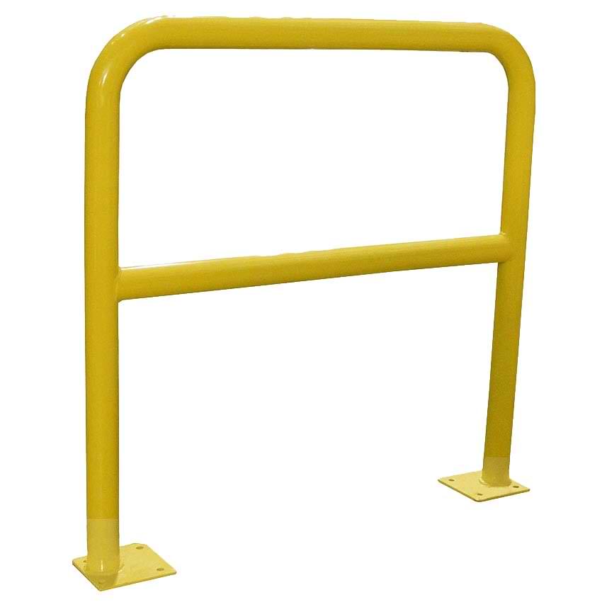 Barrière protection sur platines L. 1000 mm - Jaune
