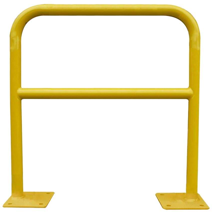 Barrière protection sur platines L. 1500 mm - Jaune