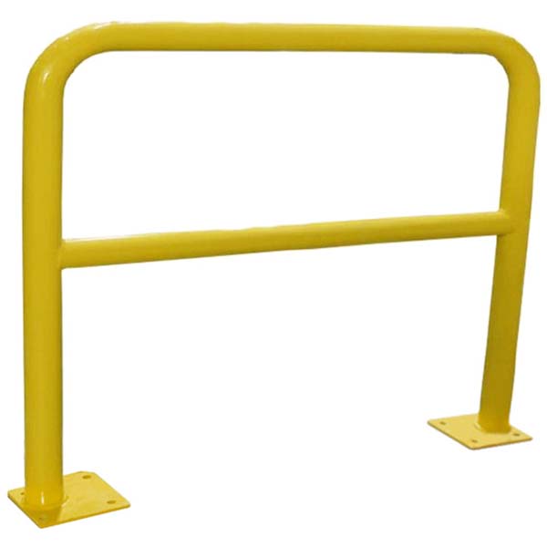 Barrière protection sur platines L. 2000 mm - Jaune