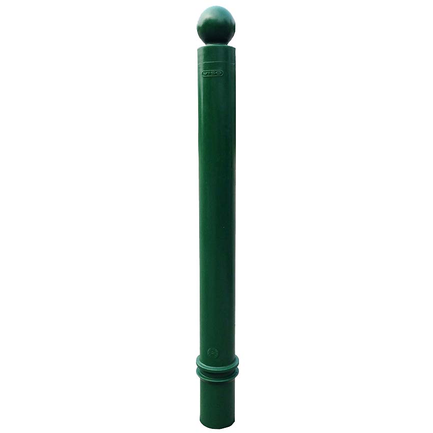 Potelet flexible à sceller D. 80 X H. HS 930 mm - Pommeau boule - Vert RAL 6005