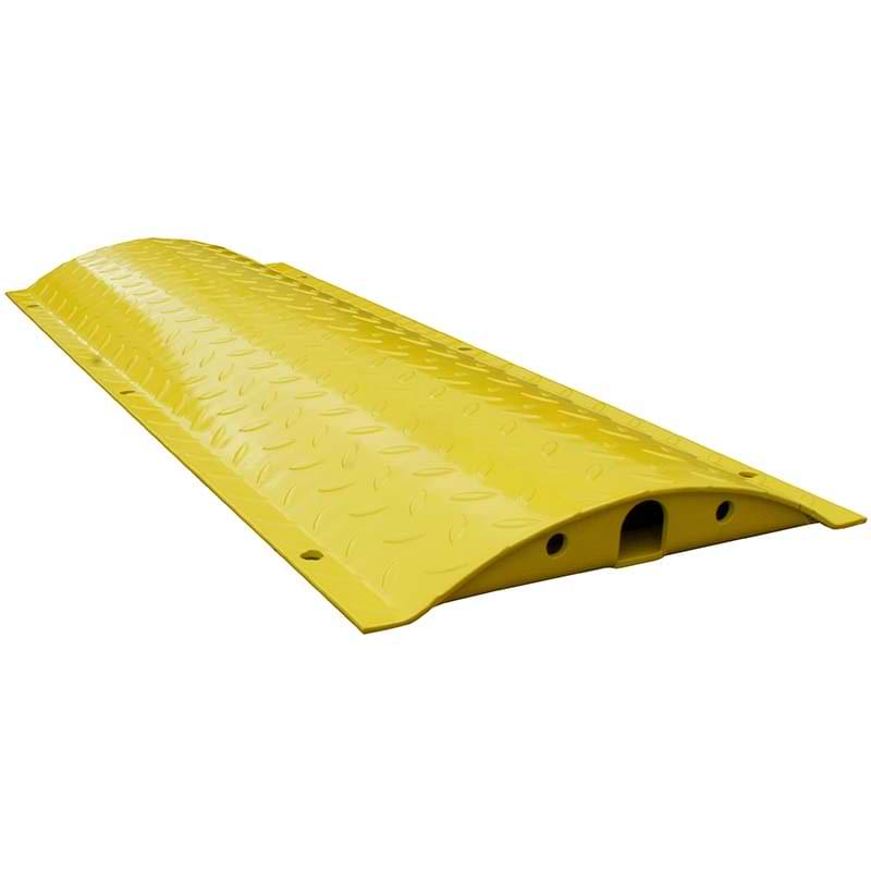 Ralentisseur acier -  Elément droit L. 1000 mm Jaune