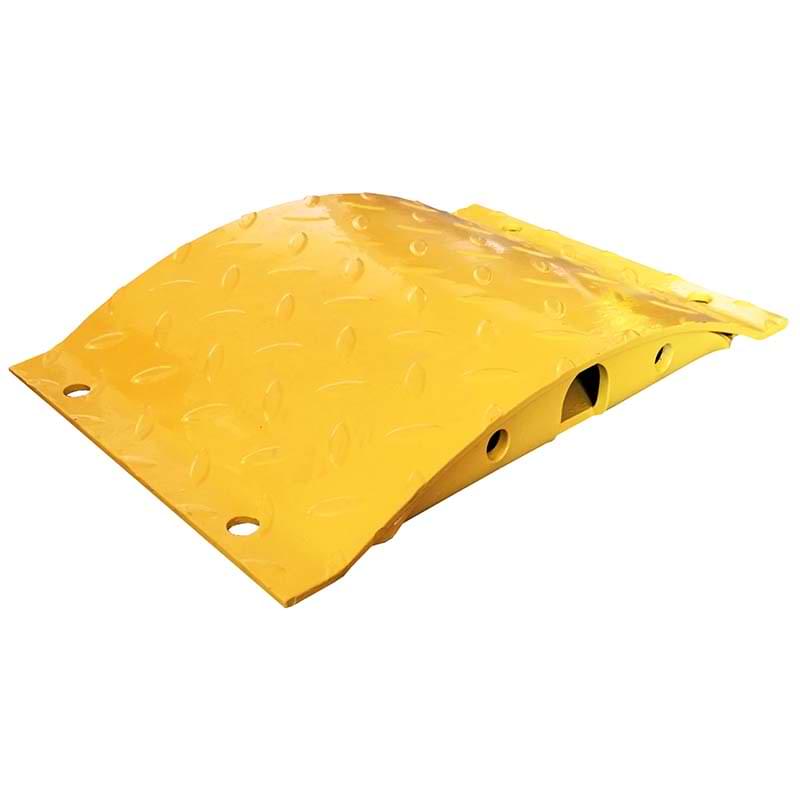 Ralentisseur acier -  Elément droit L. 250 mm Jaune