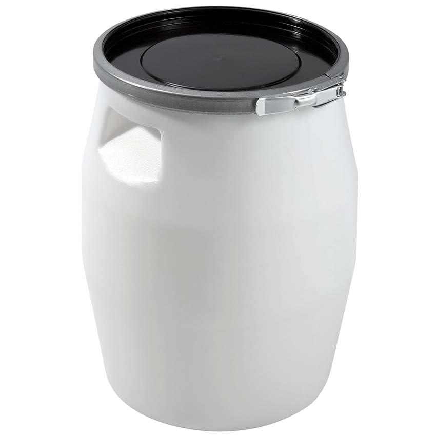 Fût alimentaire PEHD blanc 30L